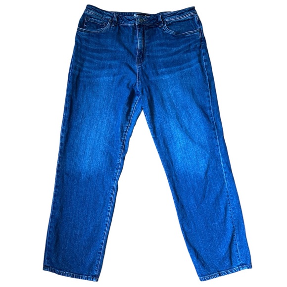 Kut From the Kloth High Rise Christine Straight Leg Cropped Jeans Size 16 - Picture 2 of 6